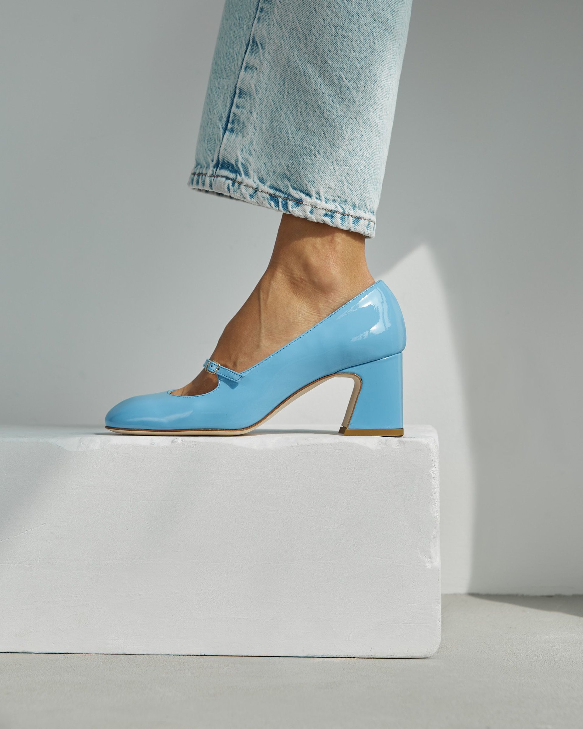 Голубые кожаные туфли - Image 5 of 6