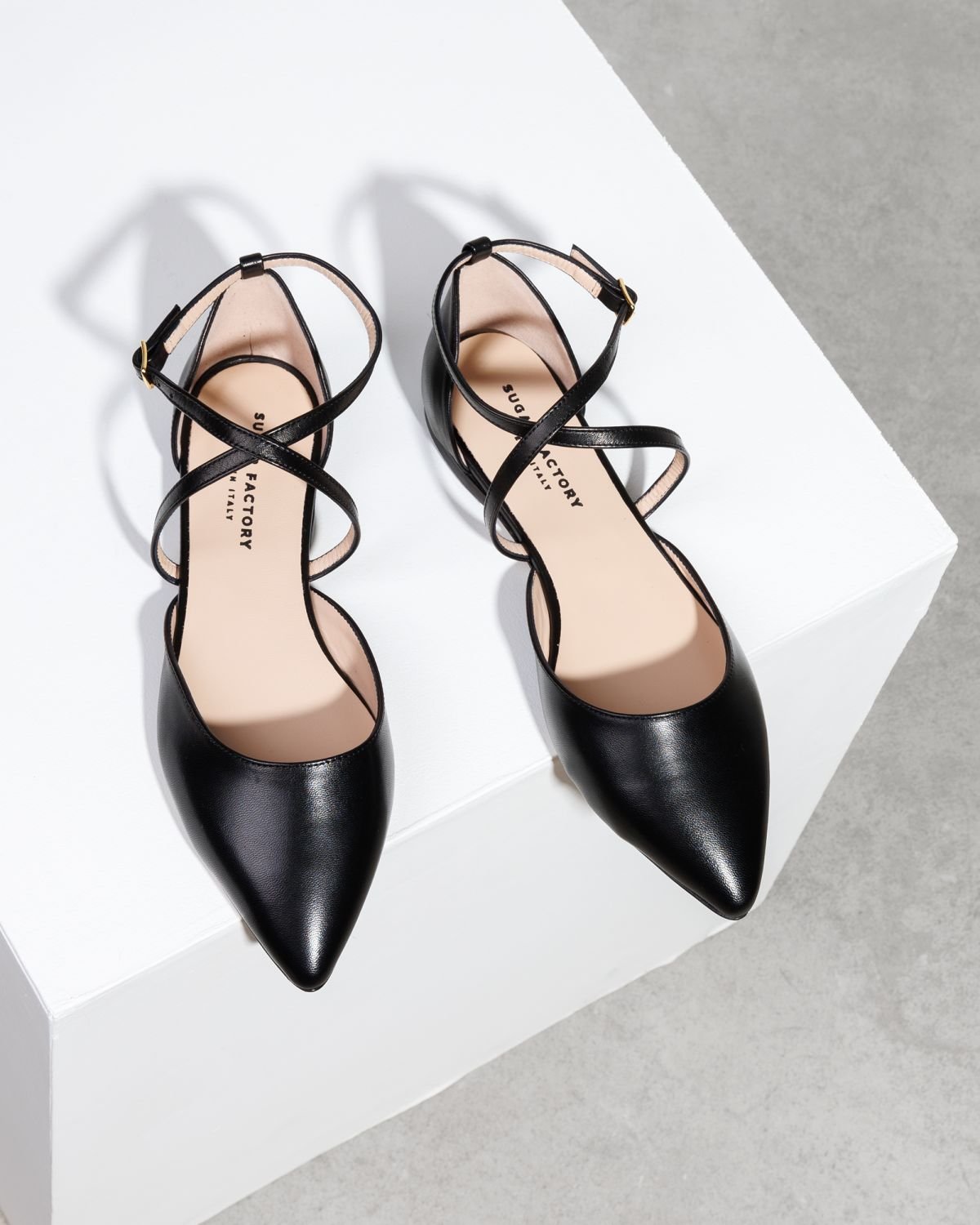 Черные кожаные балетки - Image 2 of 5