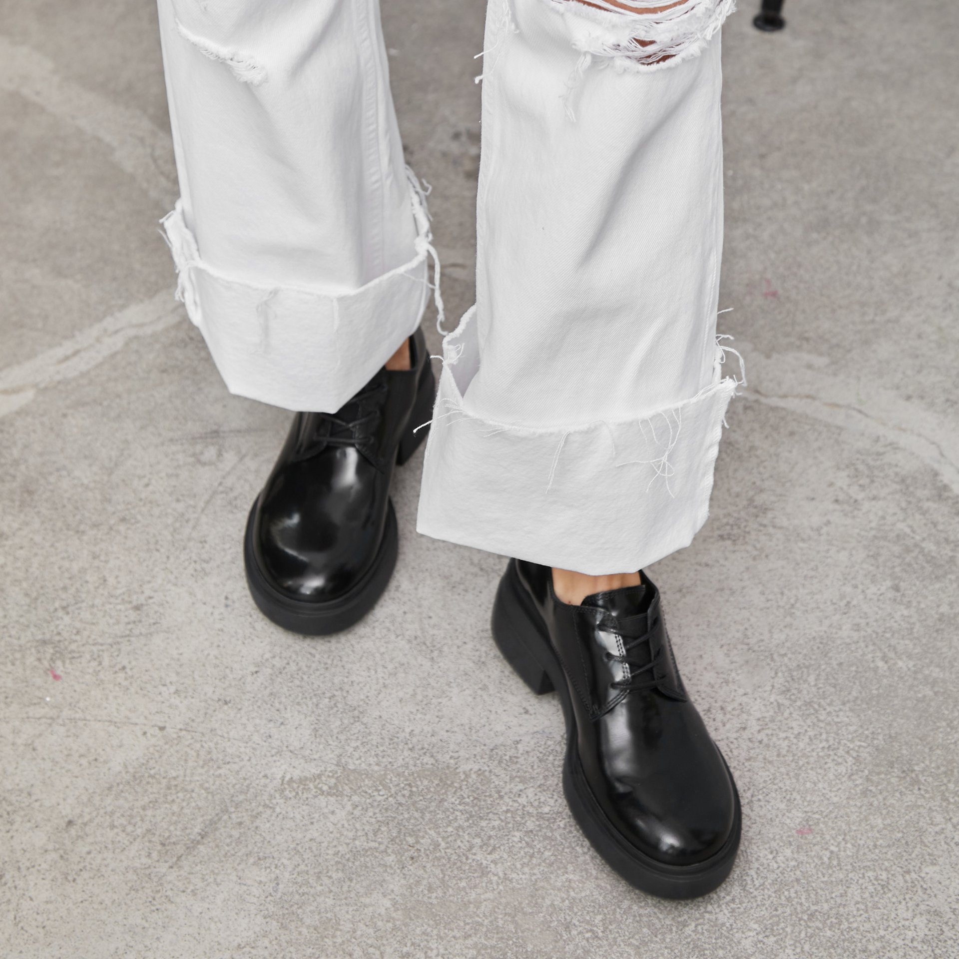 Черные кожаные полуботинки - Image 5 of 5