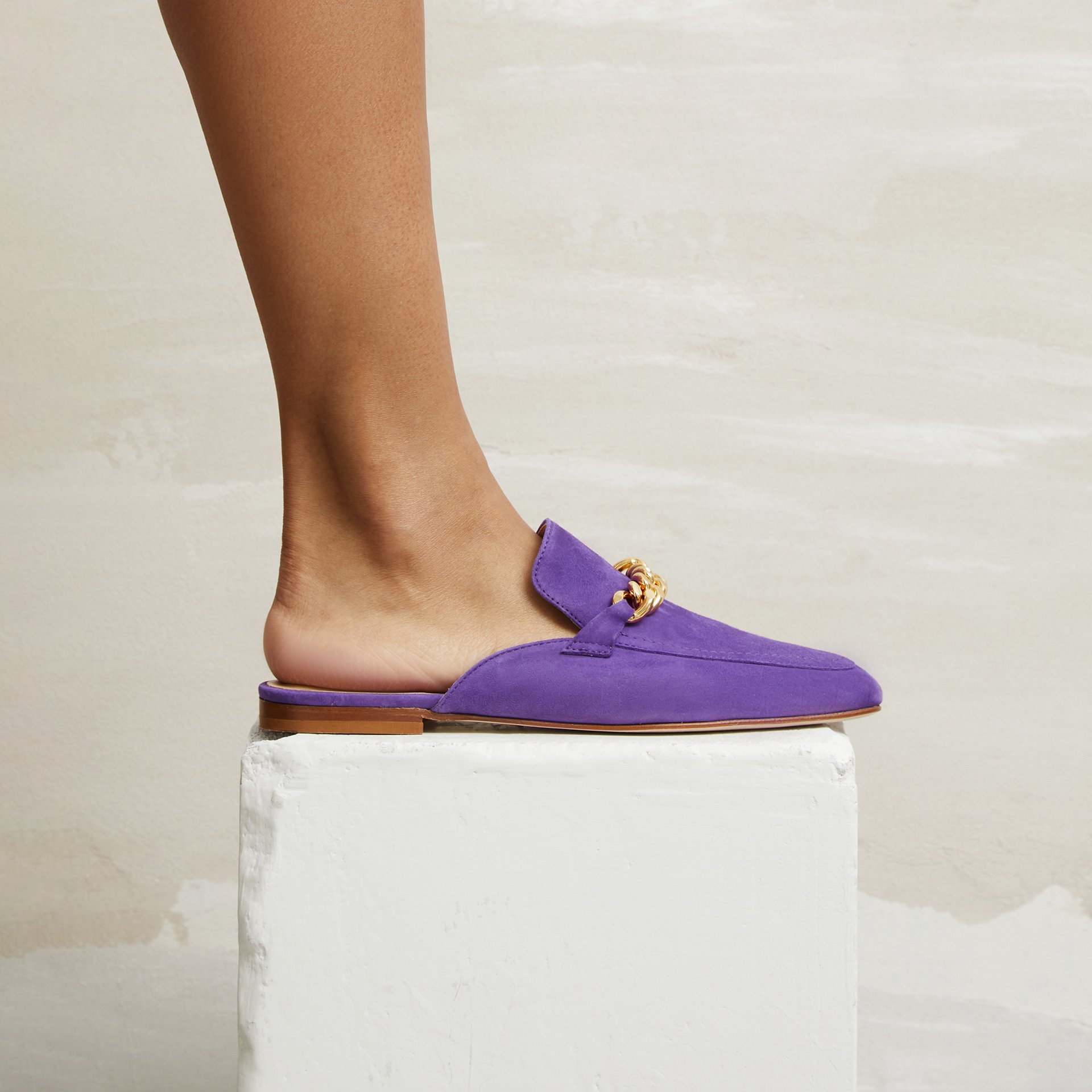 Фиолетовые замшевые слиперы - Image 4 of 5