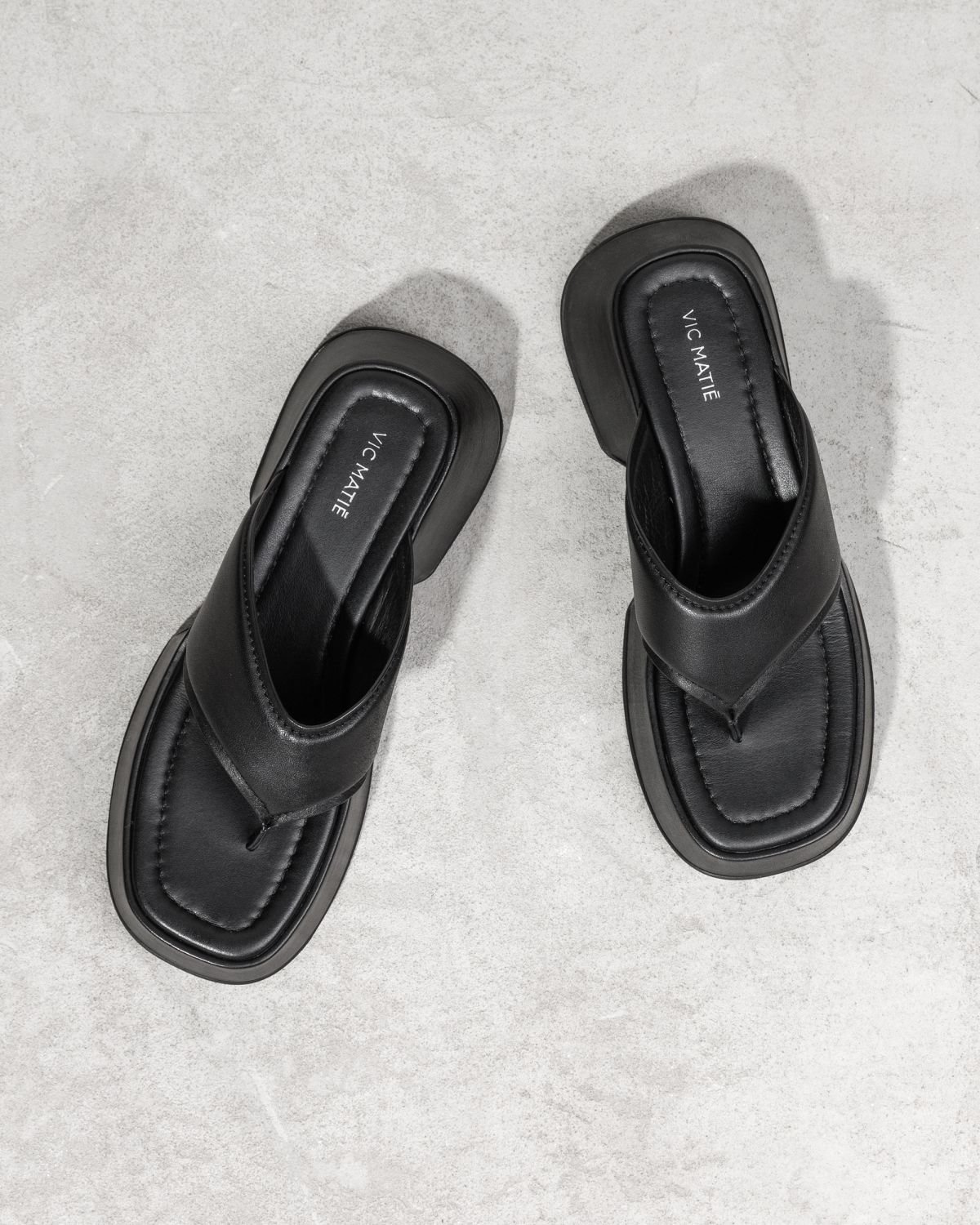 Черные кожаные шлепанцы - Image 2 of 6