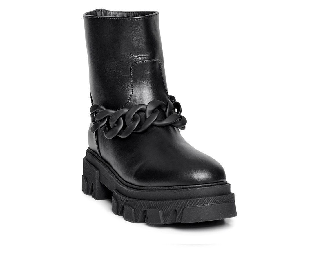 Зимние черные кожаные ботинки - Image 2 of 4