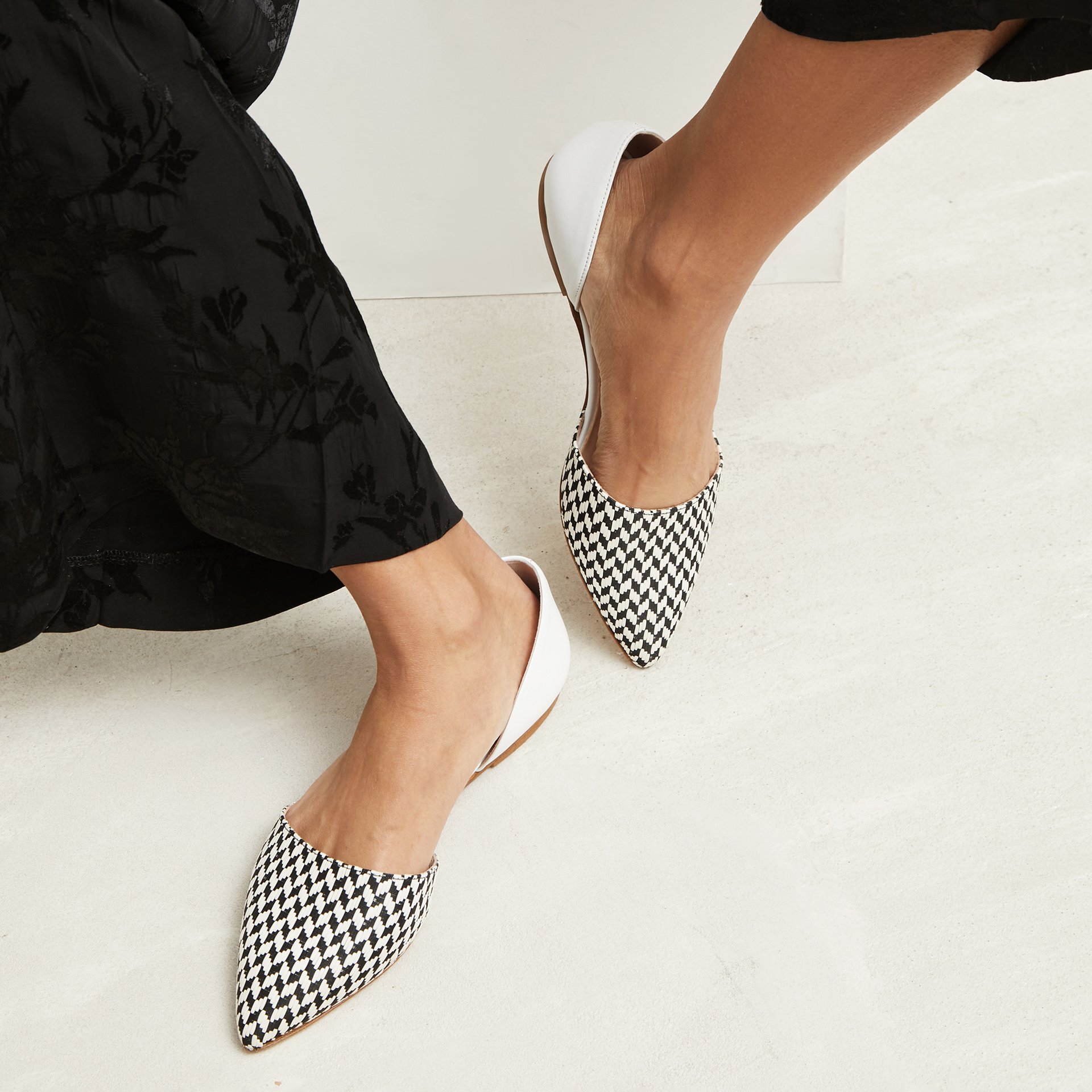 Белые кожаные балетки - Image 4 of 5