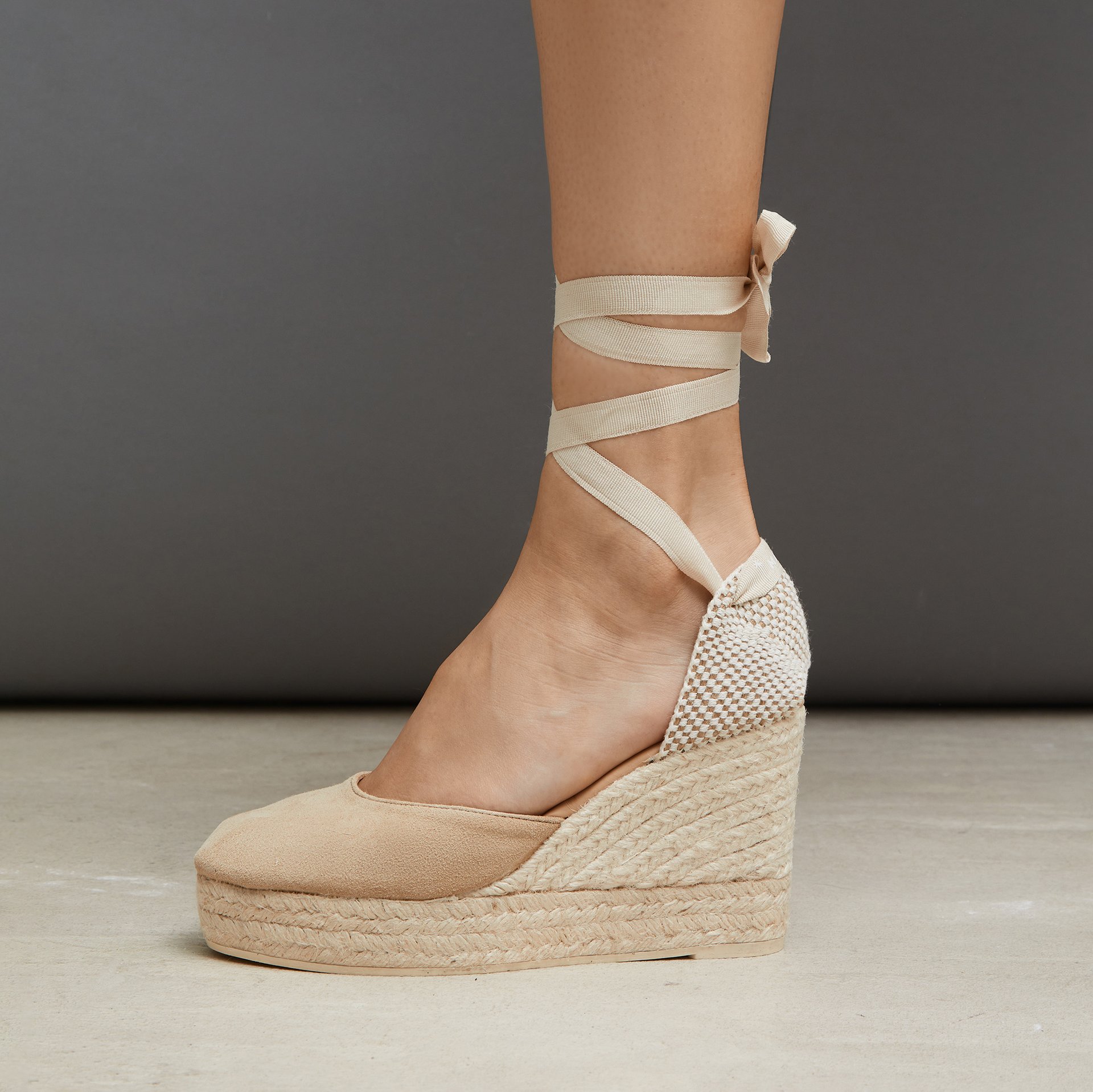 Бежевые замшевые эспадрильи - Image 4 of 5