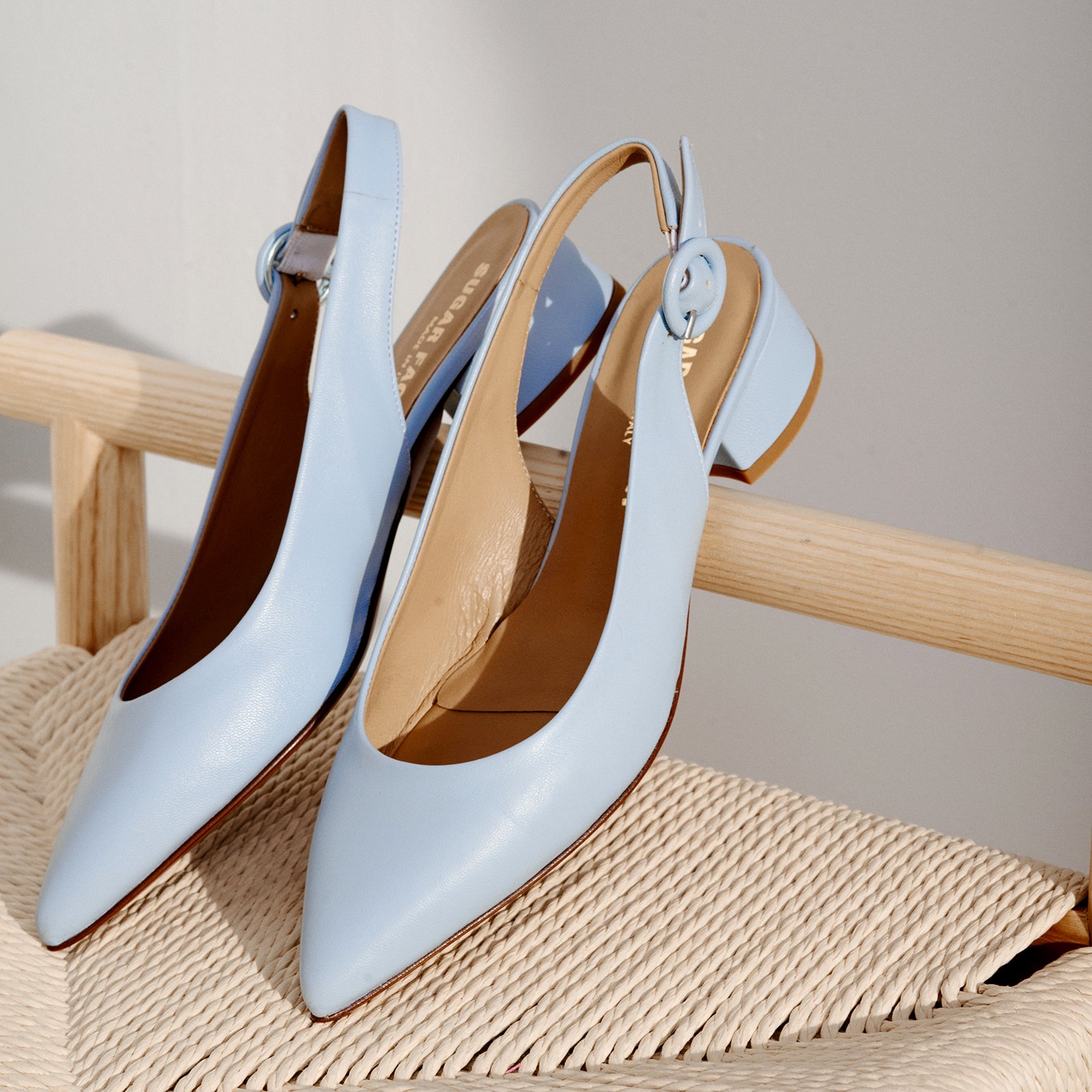 Голубые кожаные туфли - Image 5 of 5