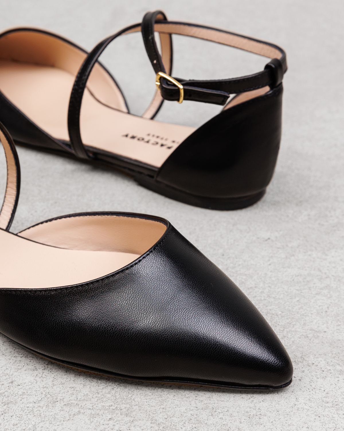 Черные кожаные балетки - Image 4 of 5