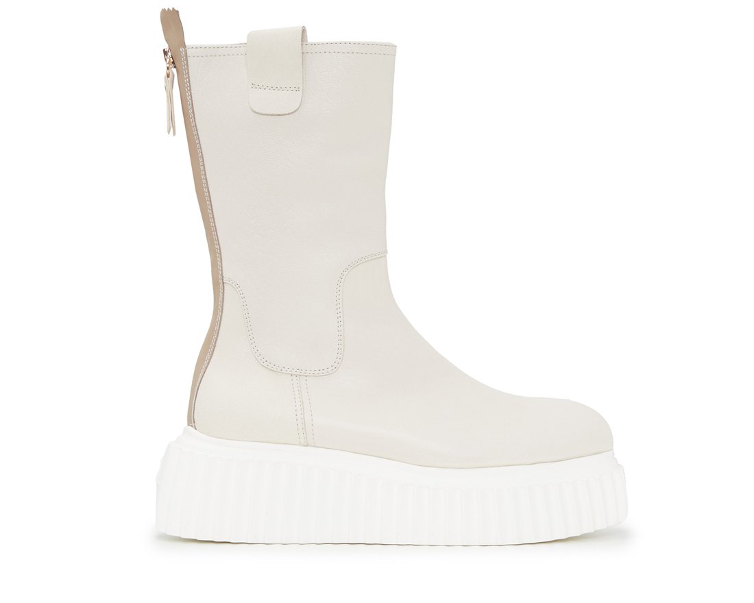 Молочные кожаные ботинки - Main image