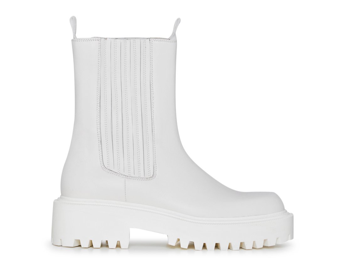 Белые кожаные челси - Main image