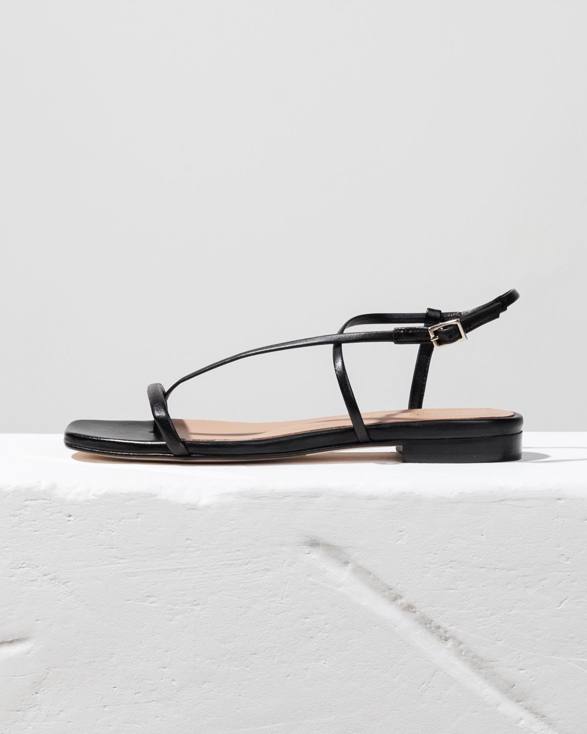 Черные кожаные босоножки - Main image