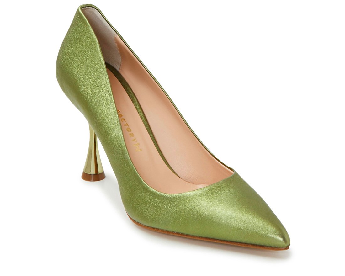 Оливковые кожаные туфли - Image 2 of 5