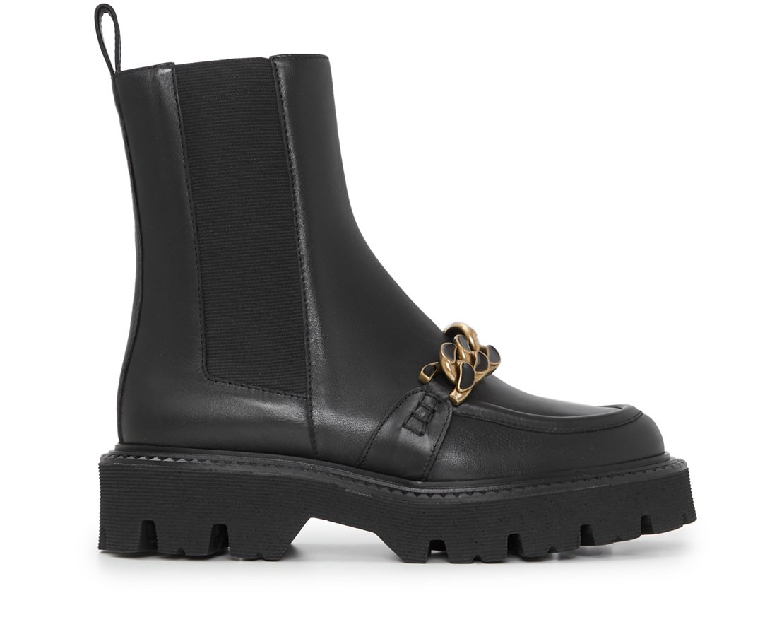 Черные кожаные челси - Main image