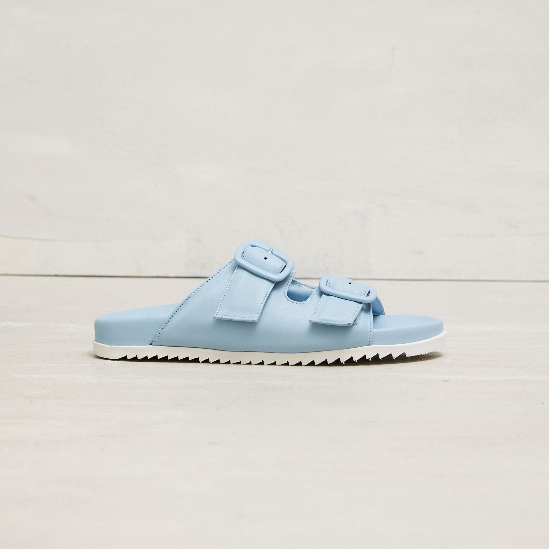 Голубые кожаные биркенштоки - Main image