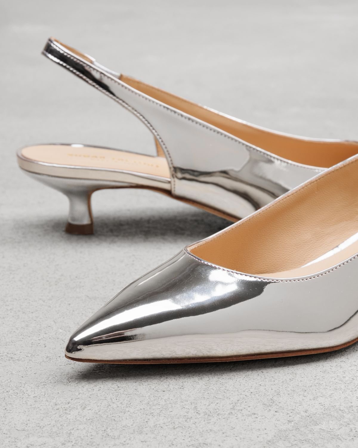 Серебряные кожаные туфли - Image 4 of 6