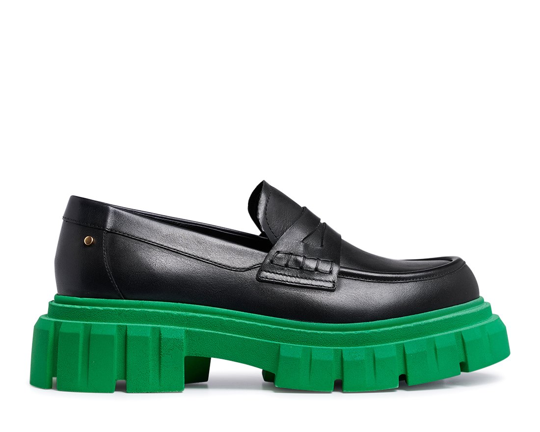 Черные кожаные лоферы - Main image