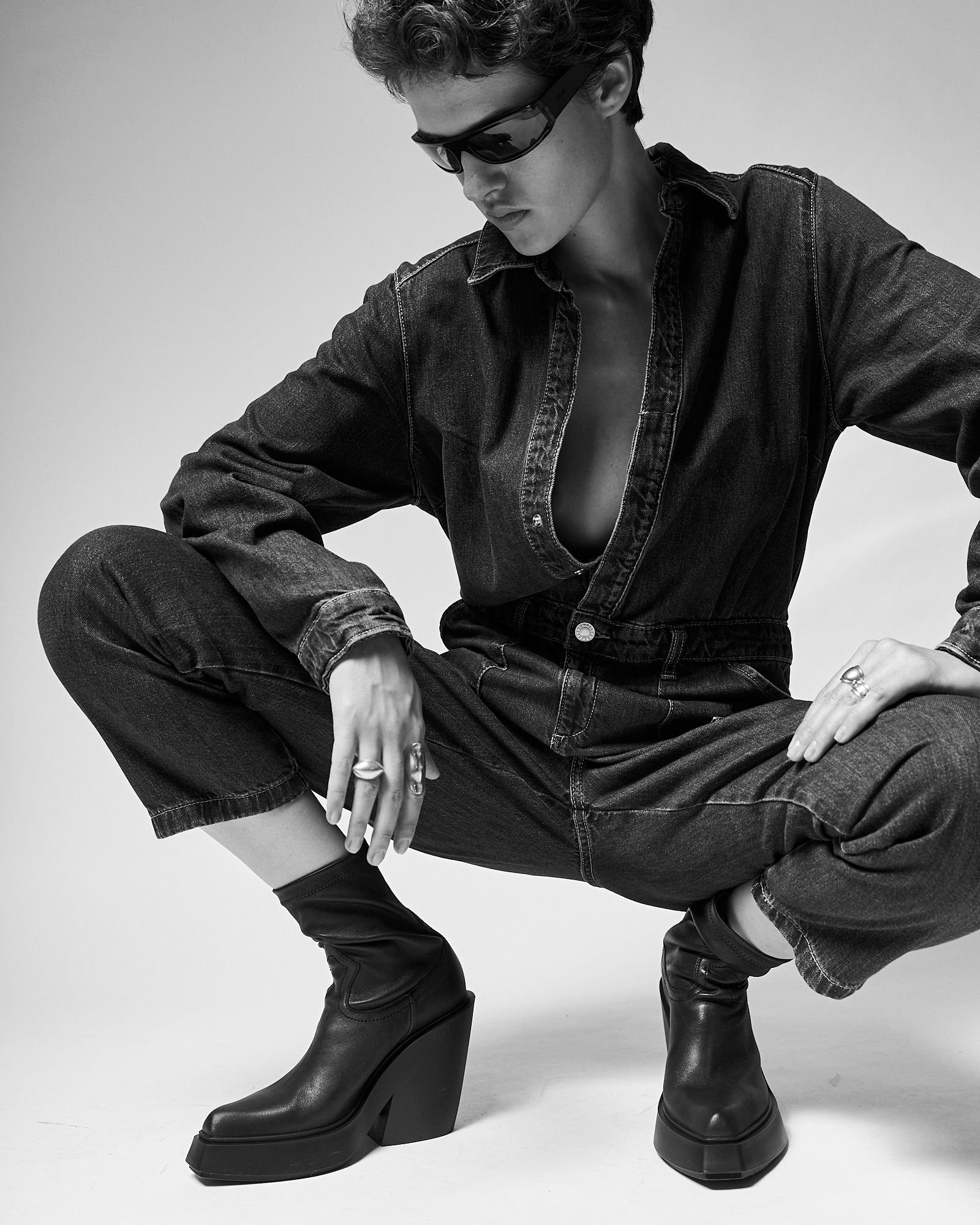 Черные кожаные ботильоны - Image 6 of 6