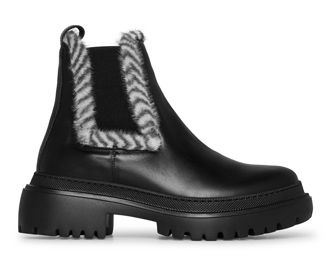 Утеплённые кожаные челси - Main image