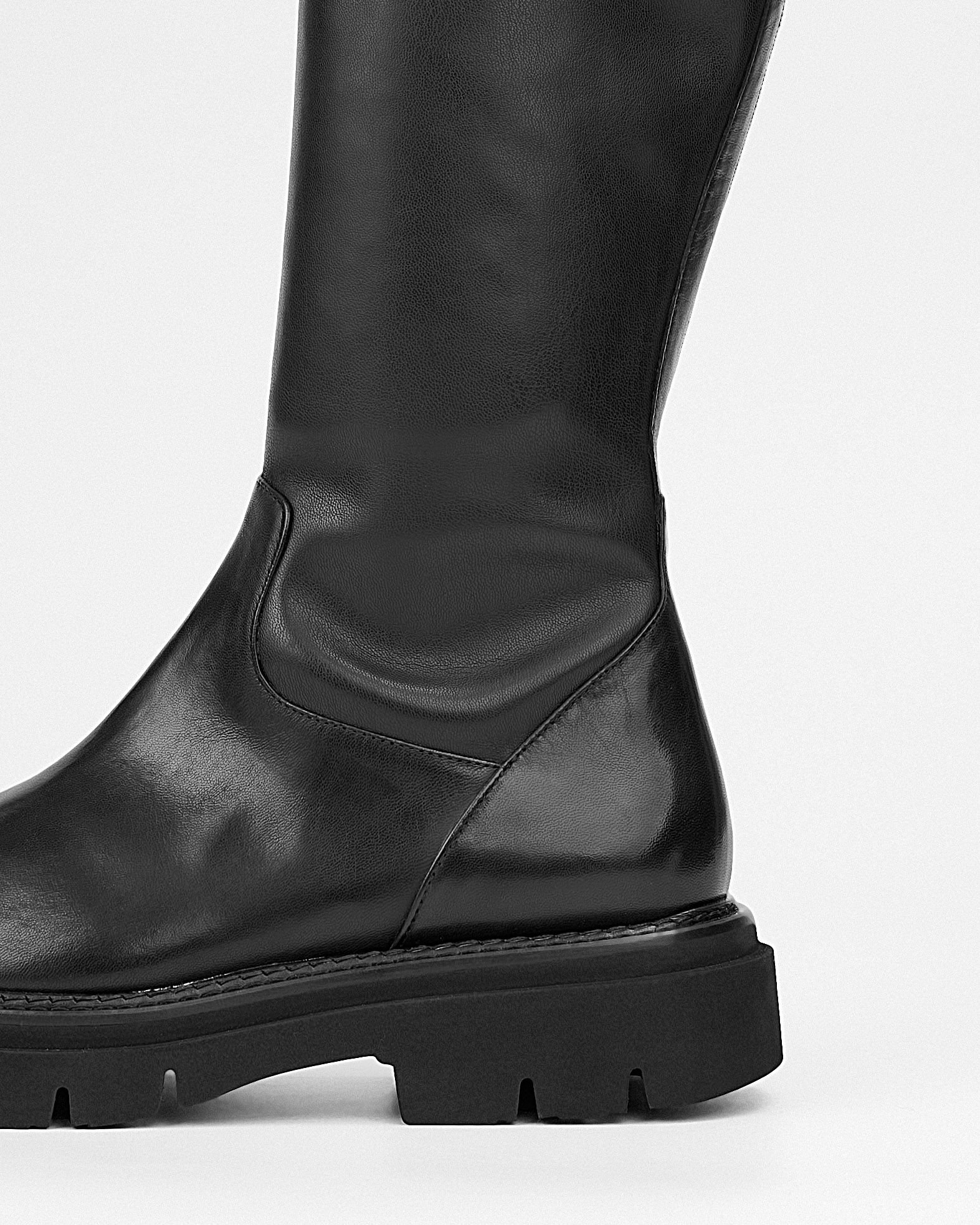 Черные кожаные сапоги - Image 5 of 5