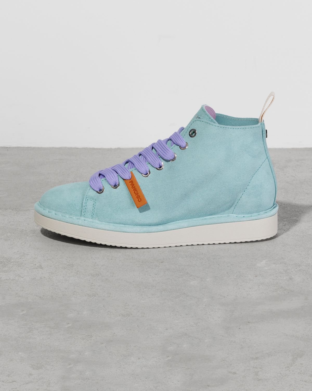 Светло-бирюзовые замшевые кеды - Main image