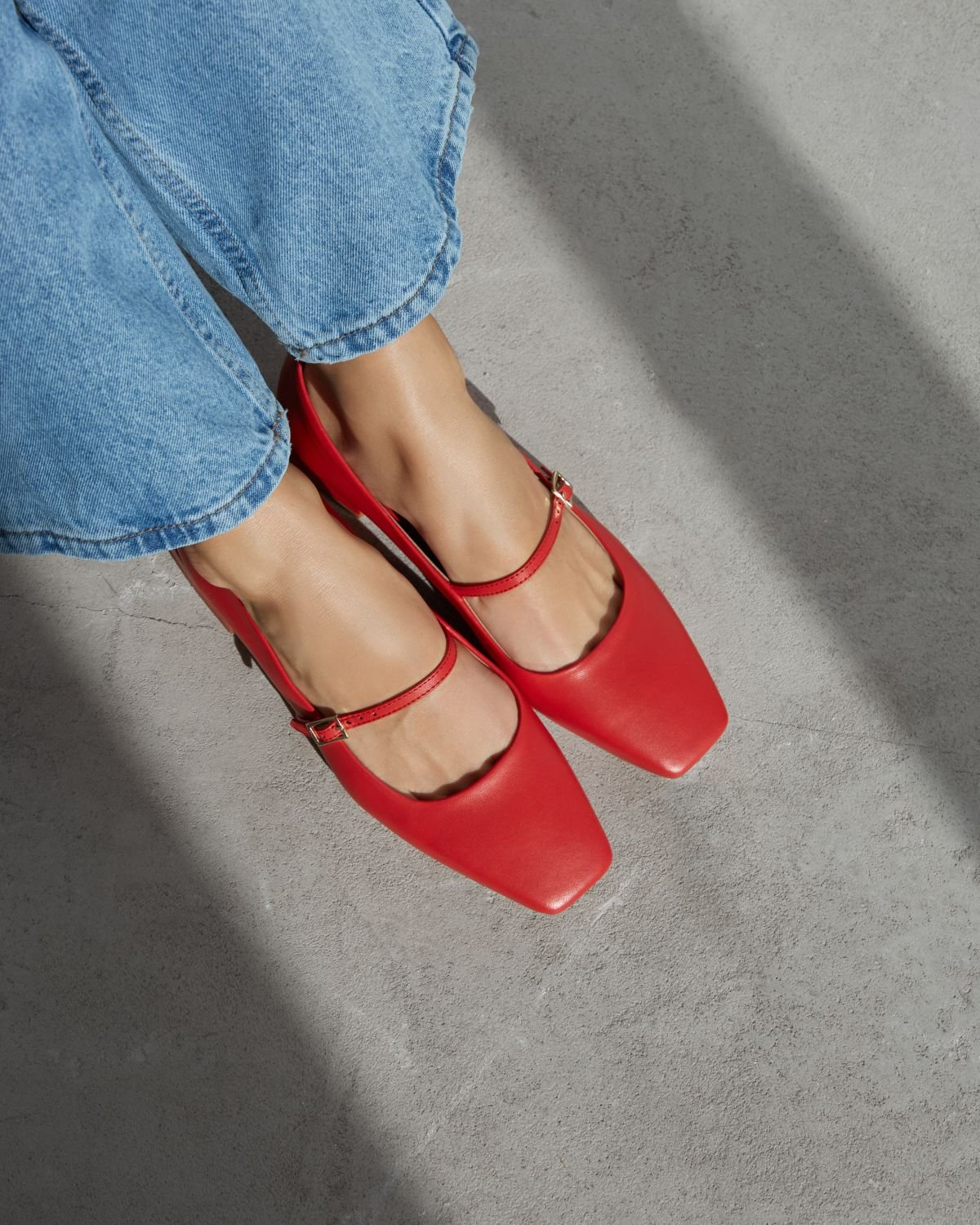 Красные кожаные туфли - Image 6 of 6