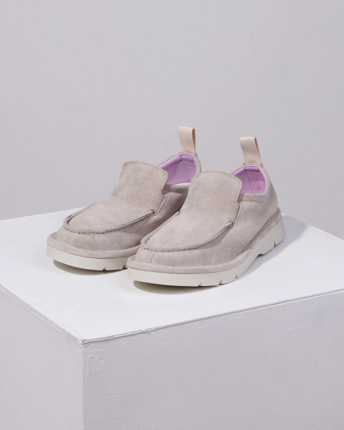 Светло-серые замшевые мокасины - Image 3 of 5