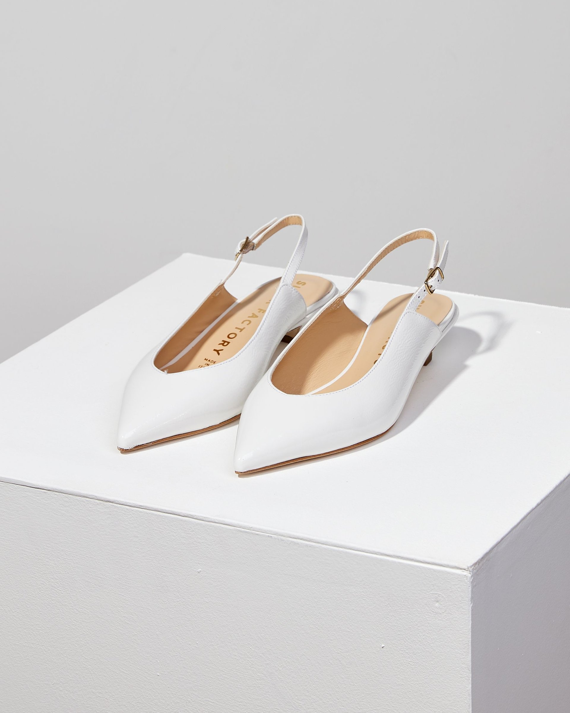 Белые кожаные туфли - Image 3 of 4