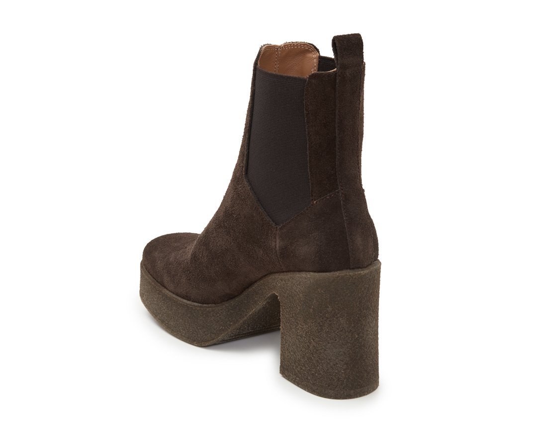 Коричневые замшевые ботильоны - Image 3 of 4