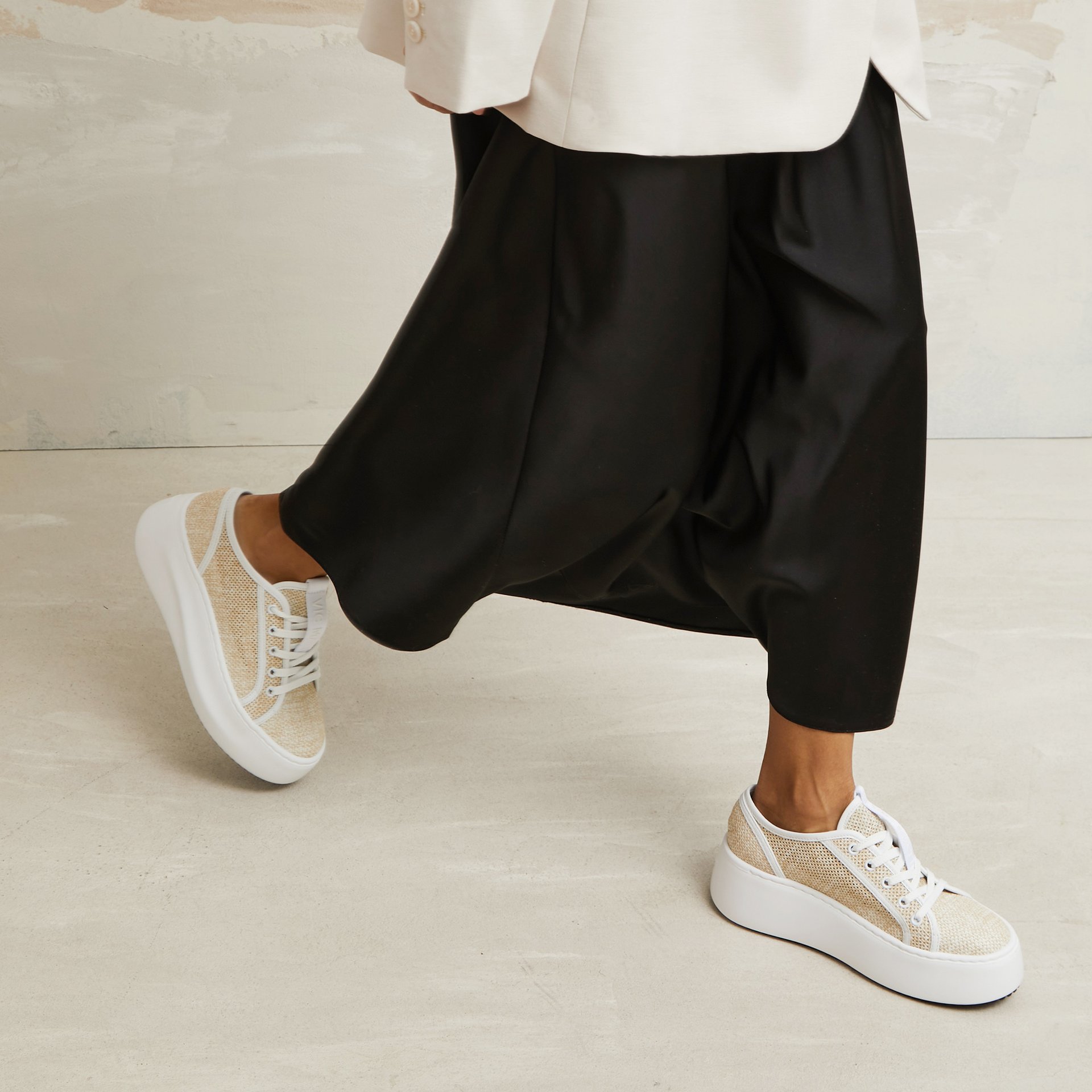 Бежевые текстильные кеды - Image 5 of 5