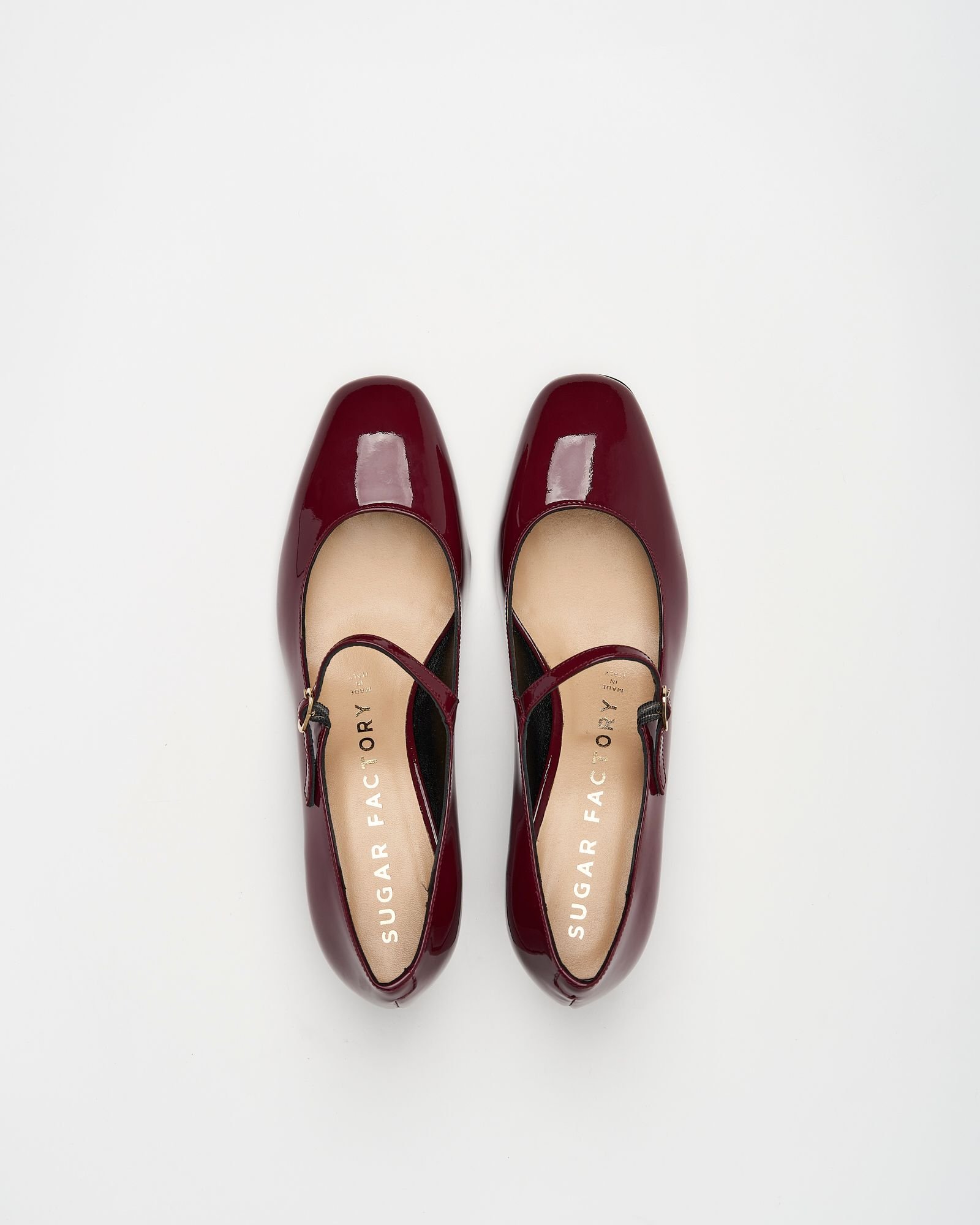 Бордовые кожаные туфли - Image 4 of 6