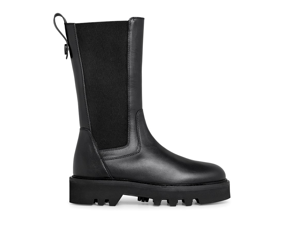 Черные кожаные челси - Main image