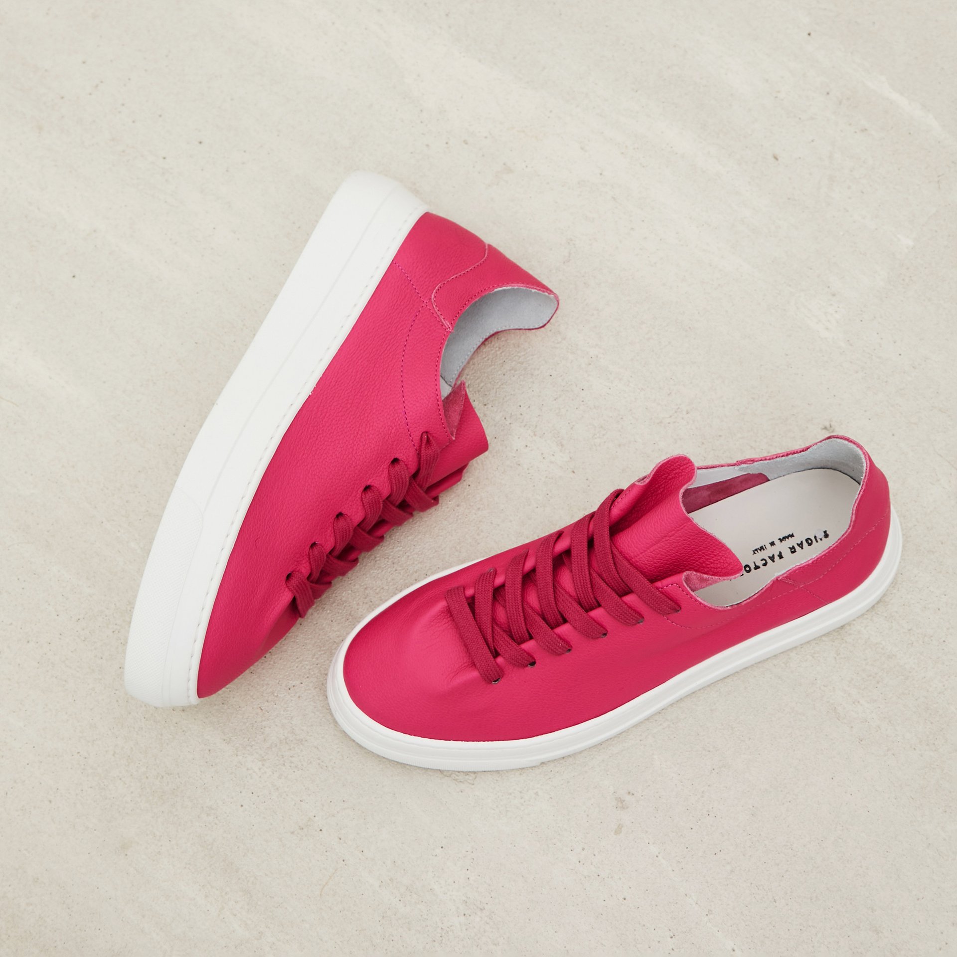 Розовые кожаные кеды - Image 2 of 5