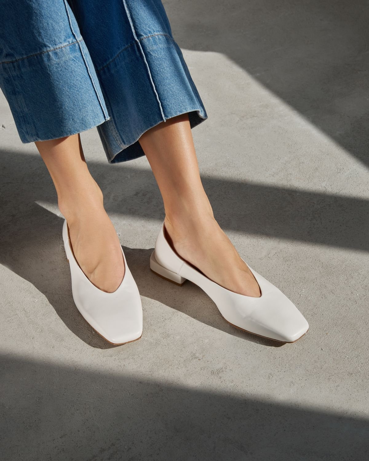 Белые кожаные туфли - Image 6 of 6