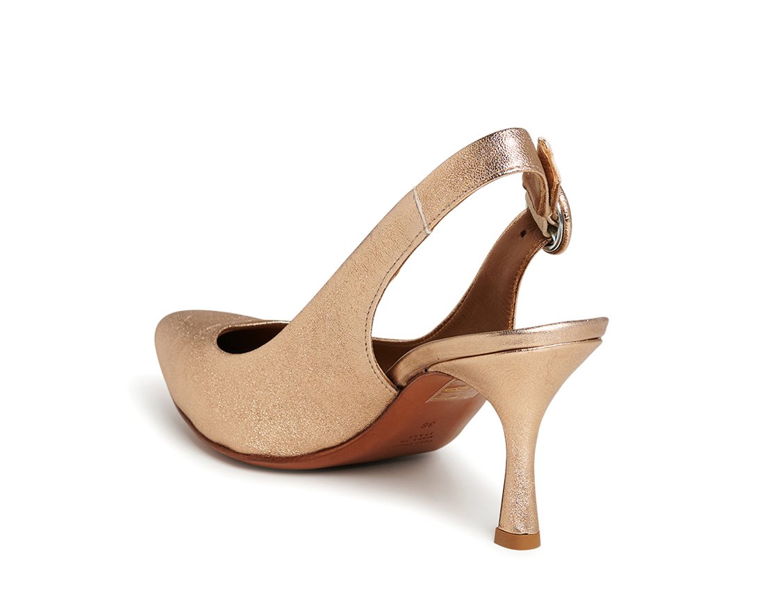 Золотые кожаные туфли - Image 3 of 5