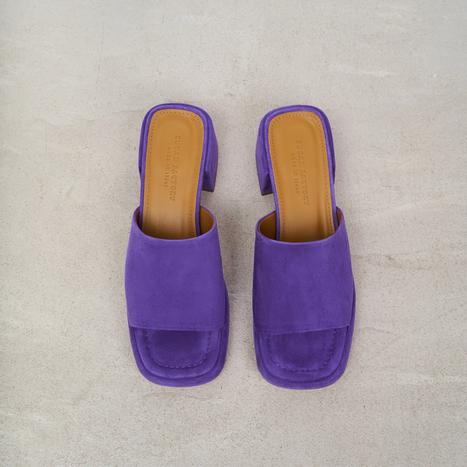 Фиолетовые замшевые мюли - Image 2 of 6