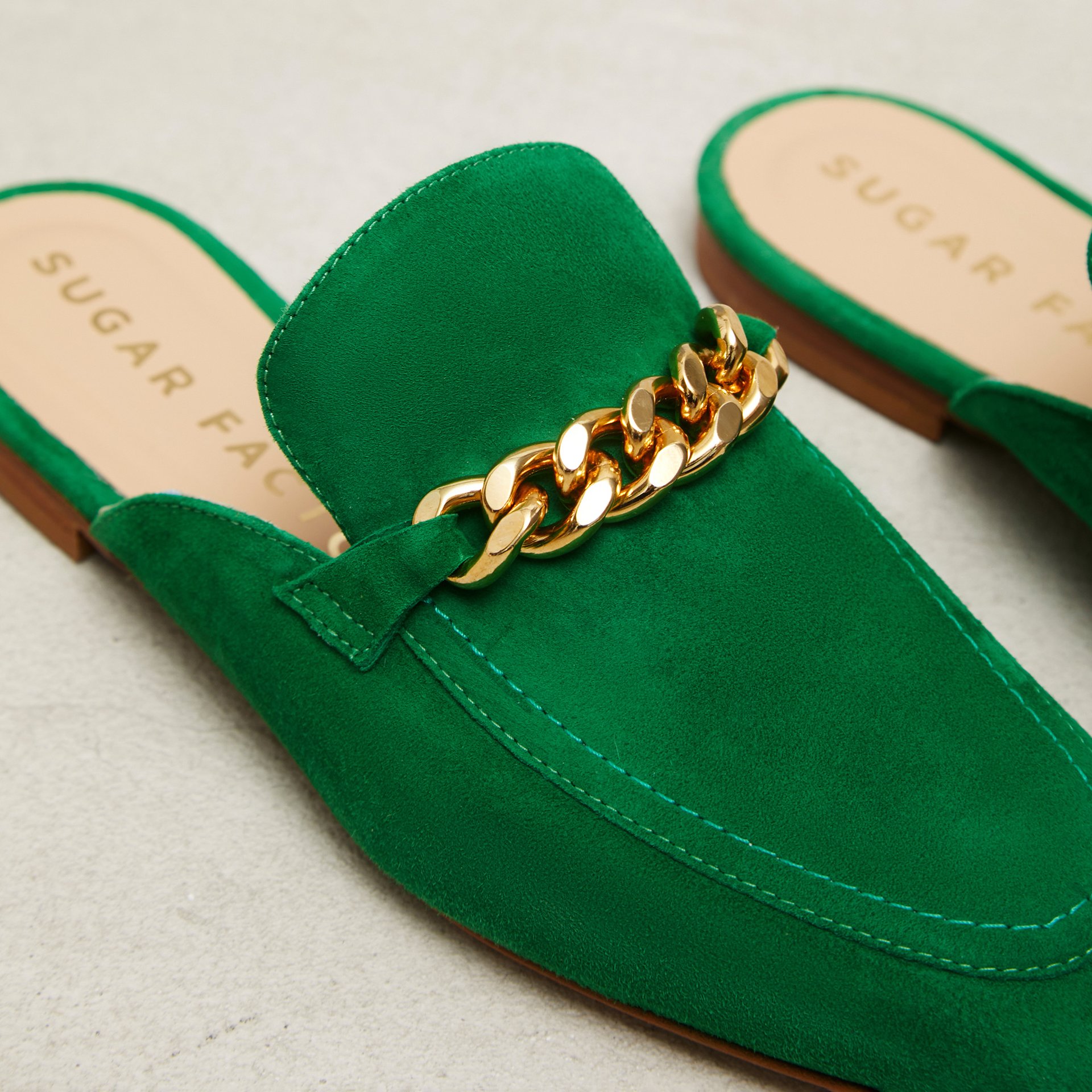 Зеленые замшевые слиперы - Image 3 of 3