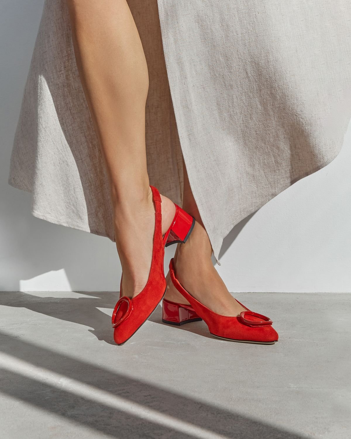 Красные замшевые туфли - Image 7 of 7