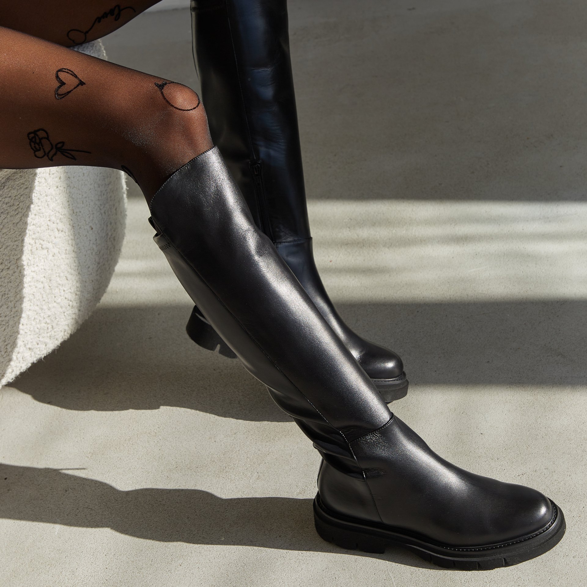 Черные кожаные сапоги - Image 5 of 5