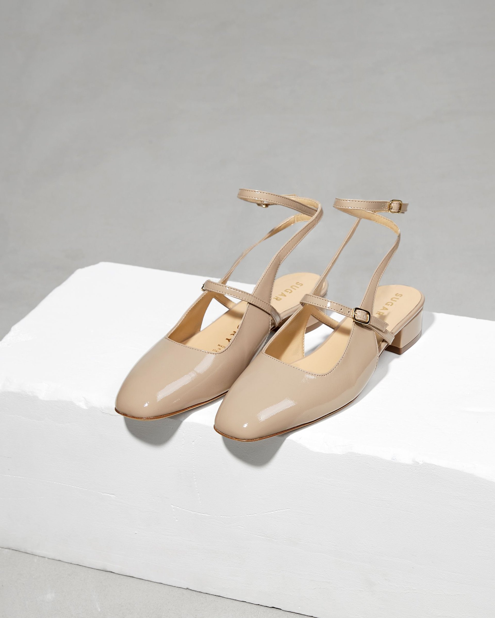 Бежевые кожаные туфли - Image 3 of 6