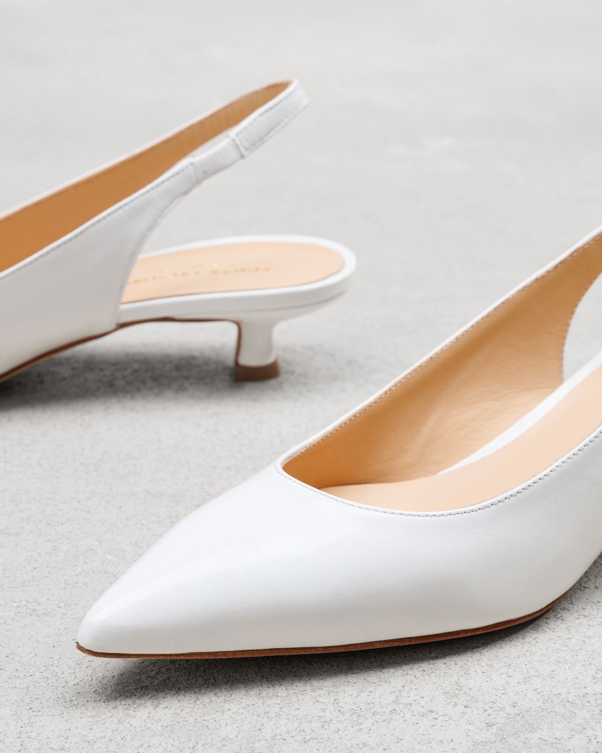 Белые кожаные туфли - Image 4 of 6