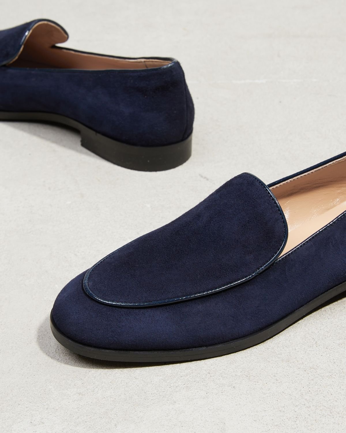 Темно-синие замшевые лоферы - Image 4 of 4