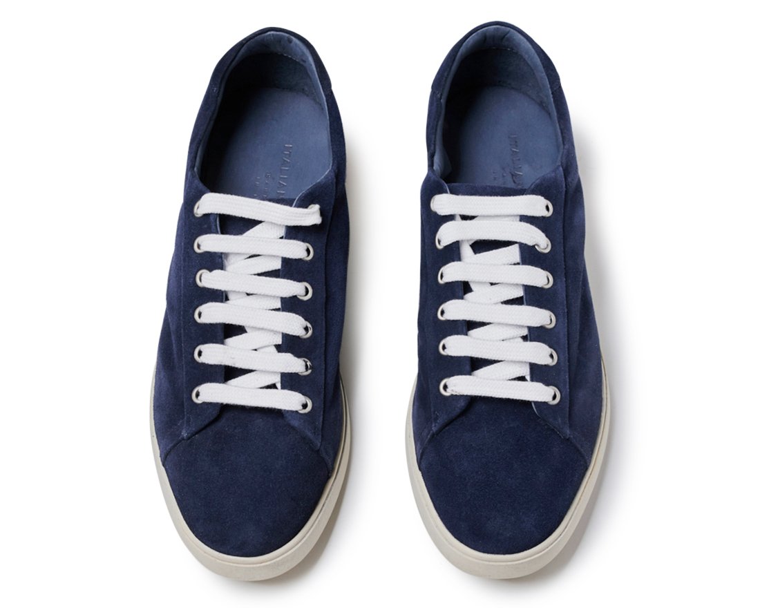 Мужские синие замшевые кеды - Image 3 of 4