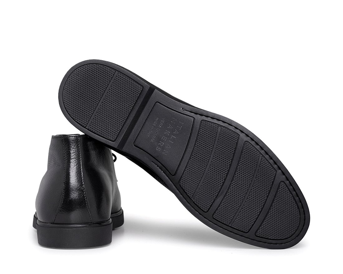 Мужские утепленные черные кожаные ботинки - Image 3 of 3