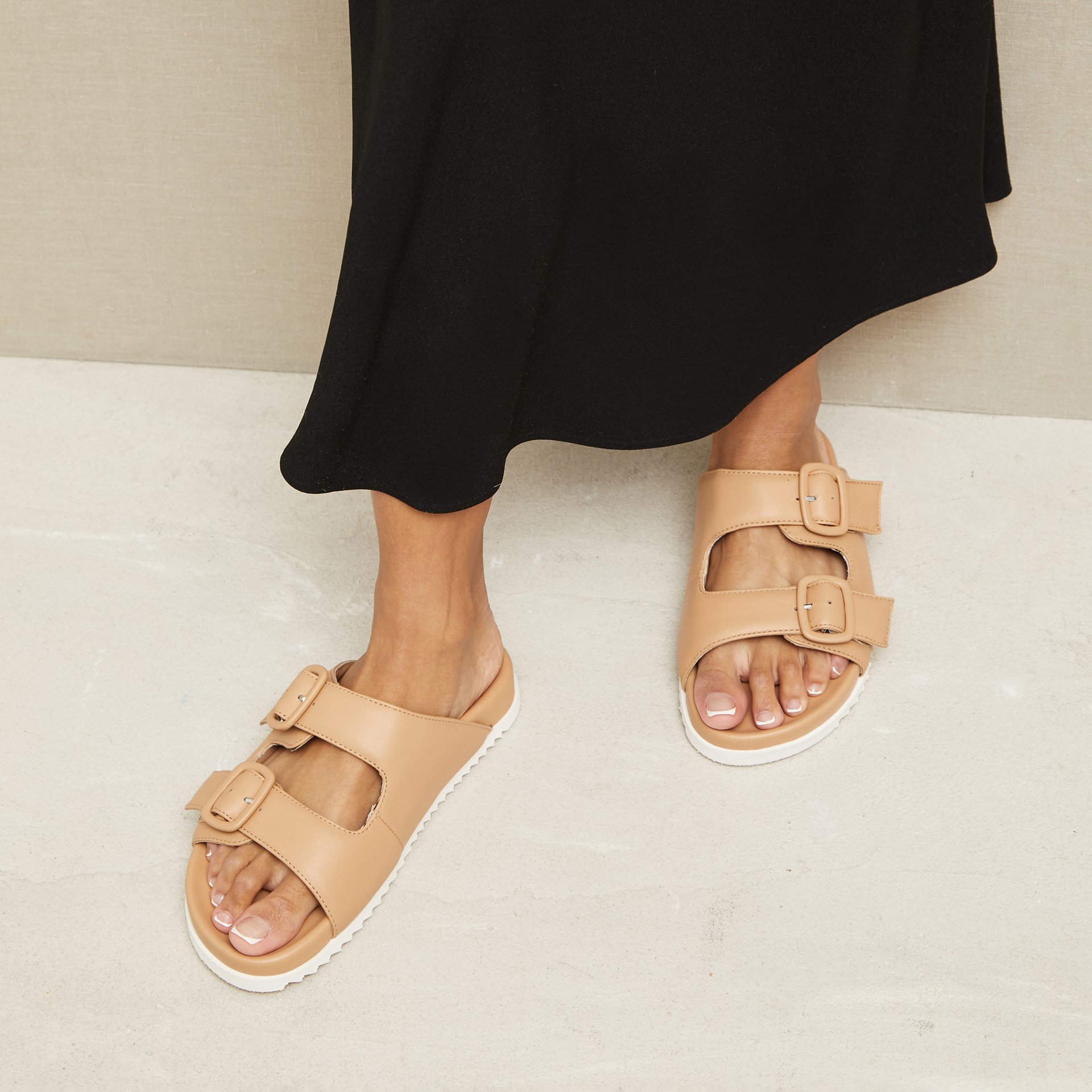 Бежевые кожаные биркенштоки - Image 4 of 5