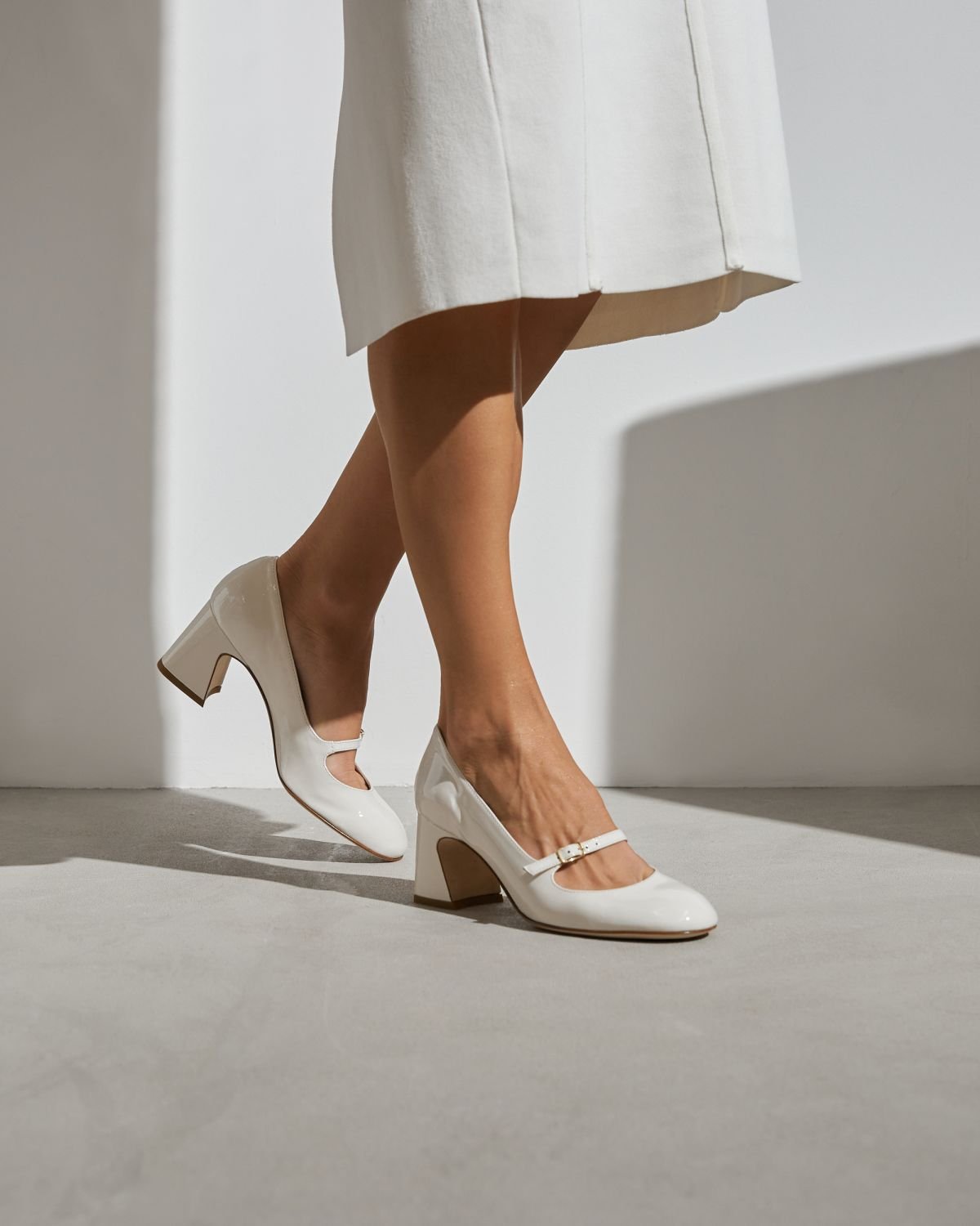 Белые кожаные туфли - Image 6 of 6