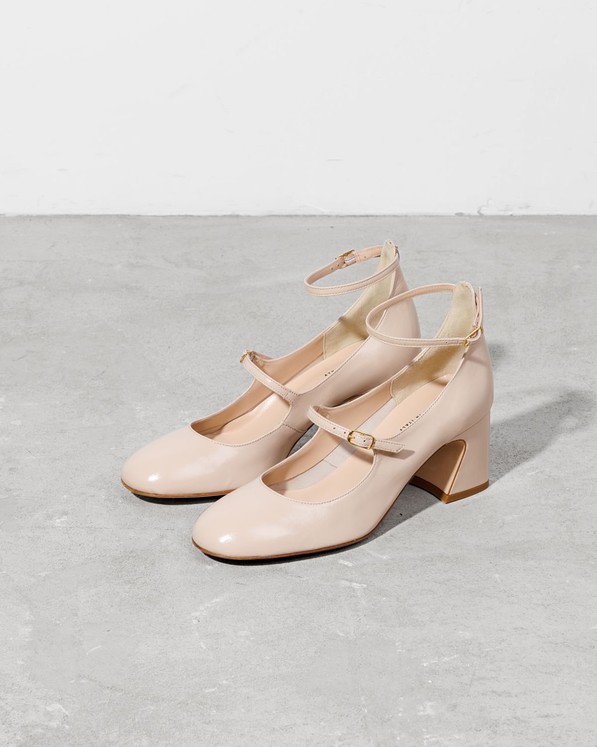 Светло-бежевые кожаные туфли - Image 3 of 6