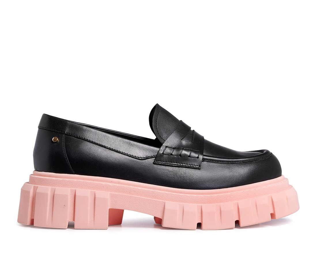 Черные кожаные лоферы - Main image