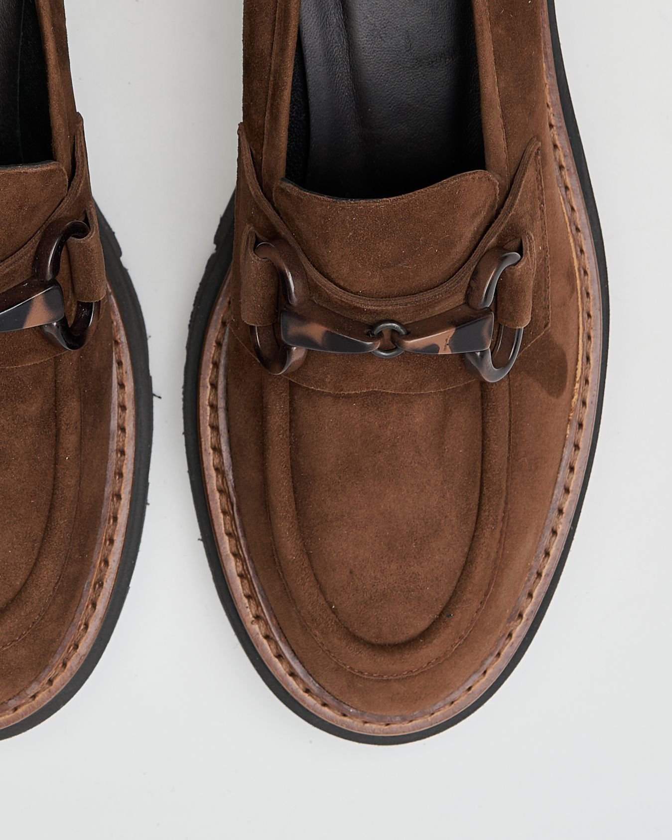 Коричневые замшевые лоферы - Image 4 of 6