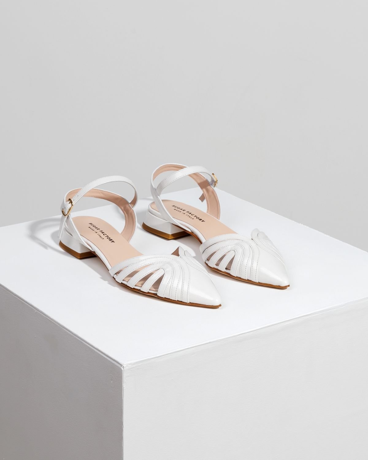 Белые кожаные туфли - Image 3 of 4