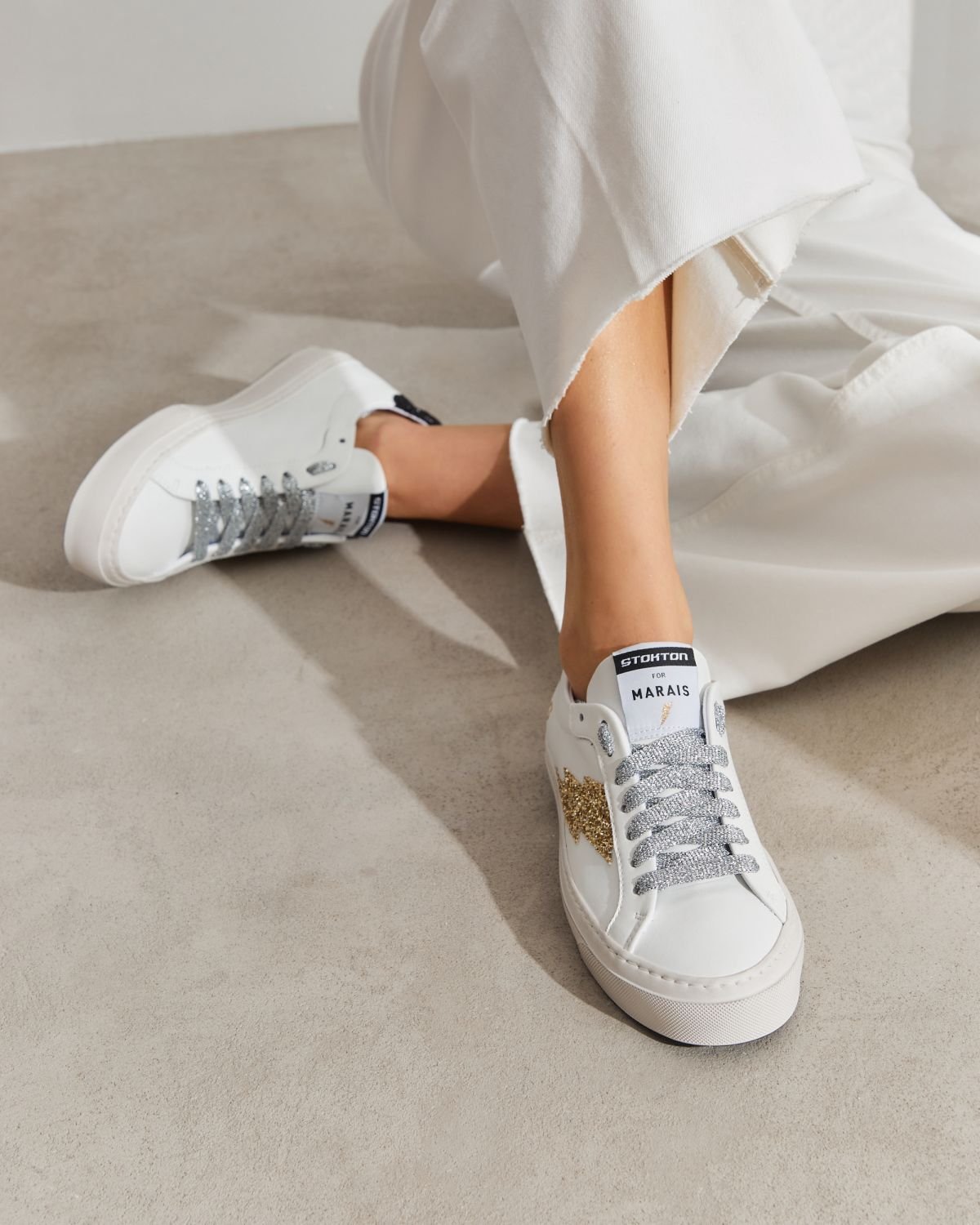 Белые кожаные кеды - Image 6 of 7