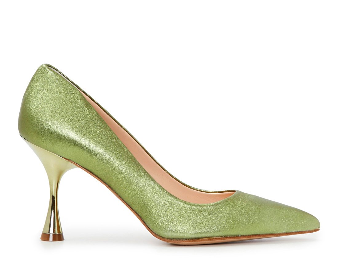 Оливковые кожаные туфли - Main image