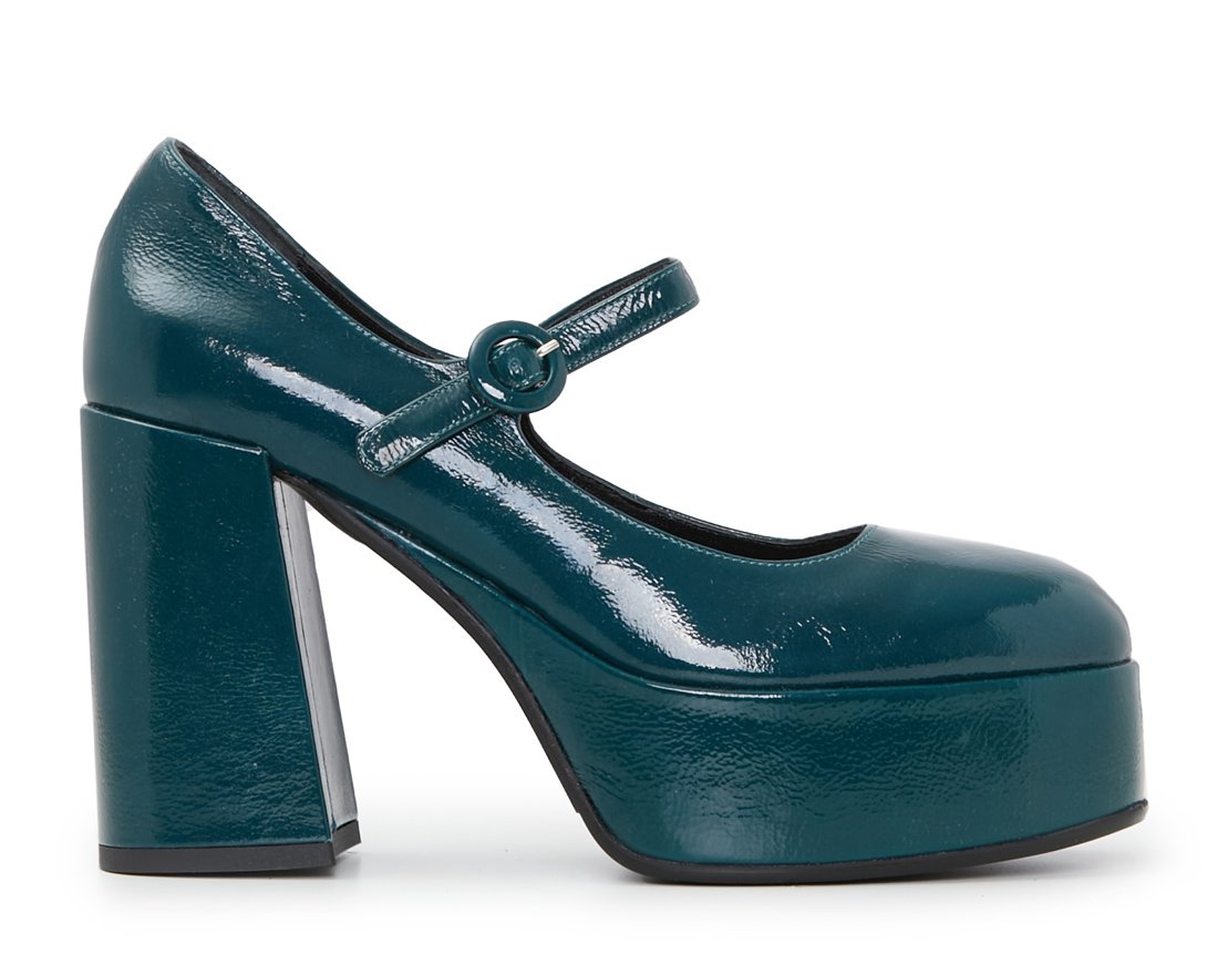 Лазурные кожаные туфли - Main image